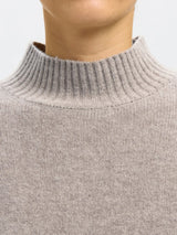 Selected Cille villaneule - beige - naisten neuleet - villavaatteet - naisten muoti - pukeutuminen - lifestyle - IHANA Store
