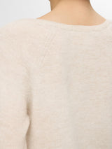 Selected Femme Lulu neule - beige - villaneule - v-aukko - v-aukkoinen neule - naisten vaatteet - IHANA Store 