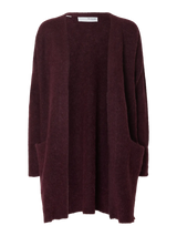 Selected Femme Lulu neuletakki  - viininpunainen - naisten neuletakit - muoti - lifestylemyymälä - IHANA Store