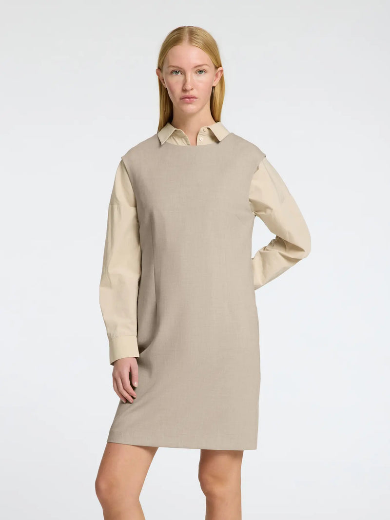 Selected Femme Rita kotelomekko - beige - naisten mekot - kotelomekot -  muoti - lifestyle - IHANA Store
