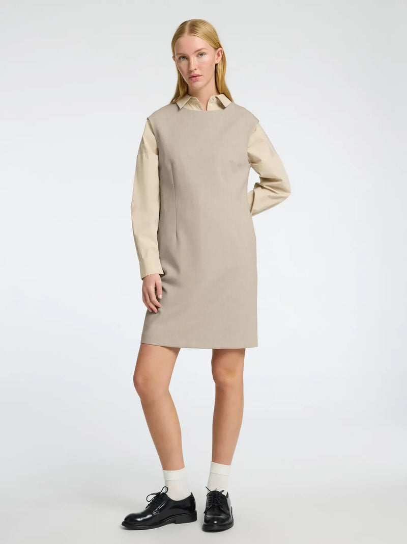 Selected Femme Rita kotelomekko - beige - naisten mekot - muoti - lifestyle - IHANA Store