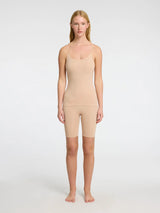 Selected Femme Selma hihaton toppi - beige - alustopit - hihattomat topit - naisten pukeutuminen - IHANA Store