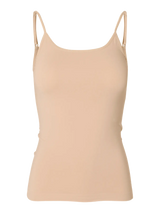 Selected Femme Selma hihaton toppi - beige - alustopit - hihattomat topit - naisten pukeutuminen - IHANA Store