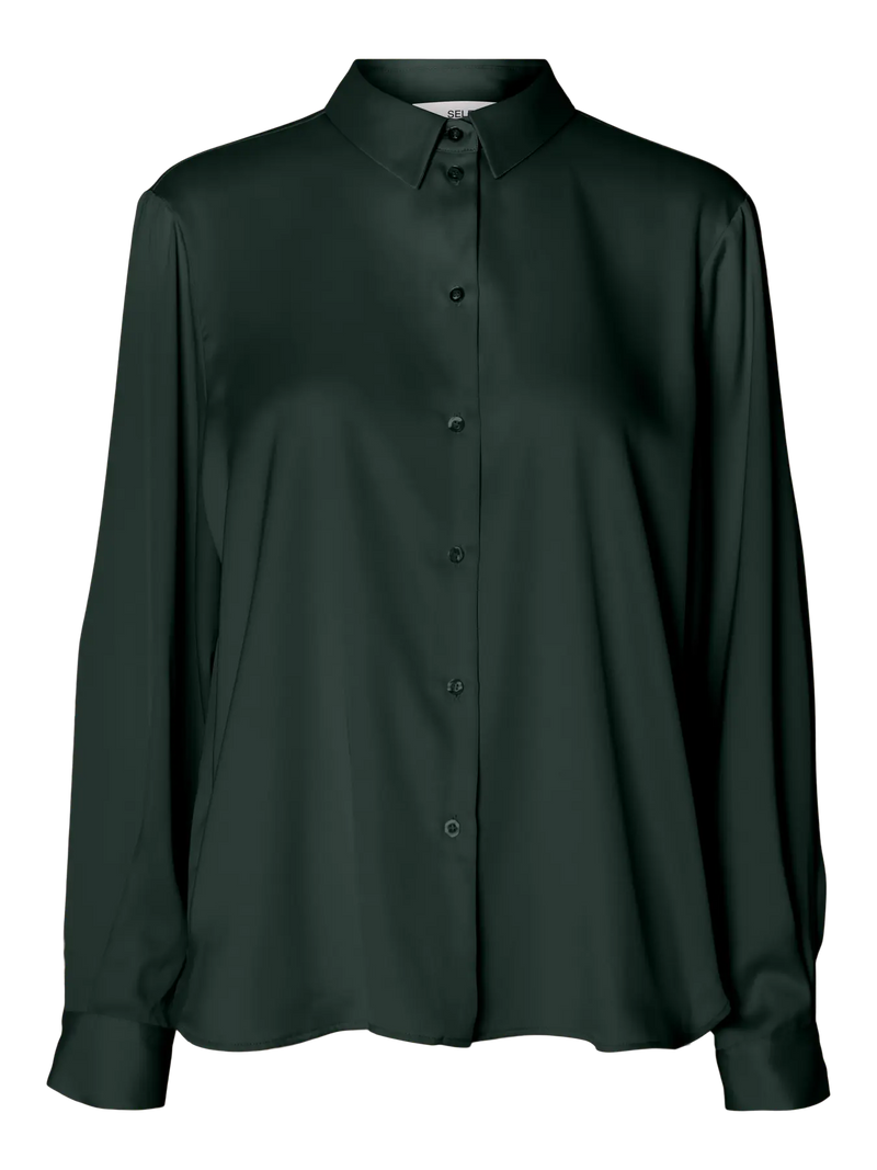 Selected Femme Talia paitapusero -vihreä - naisten paitapuserot - muoti - lifestyle - IHANA Store