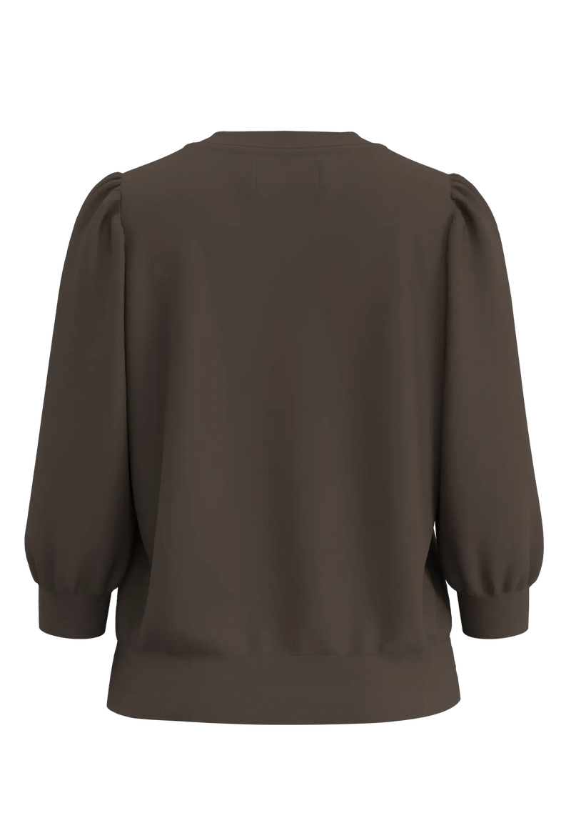 Selected Femme Tenny collegepusero - ruskea - naisten paidat - puserot - collegepaidat - naisten muoti - lifestyle - IHANA Store