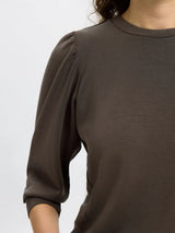 Selected Femme Tenny collegepusero - ruskea - naisten paidat - puserot - collegepaidat - naisten muoti - lifestyle - IHANA Store