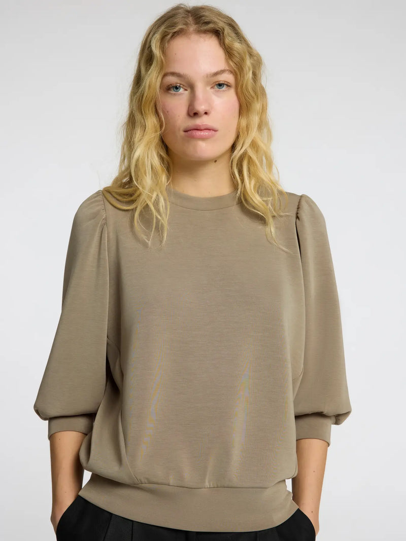 Selected Femme Tenny collegepusero - oliivi - naisten paidat - puserot - collegepaidat - naisten muoti - lifestyle - IHANA Store
