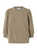 Selected Femme Tenny collegepusero - oliivi - naisten paidat - puserot - collegepaidat - naisten muoti - lifestyle - IHANA Store