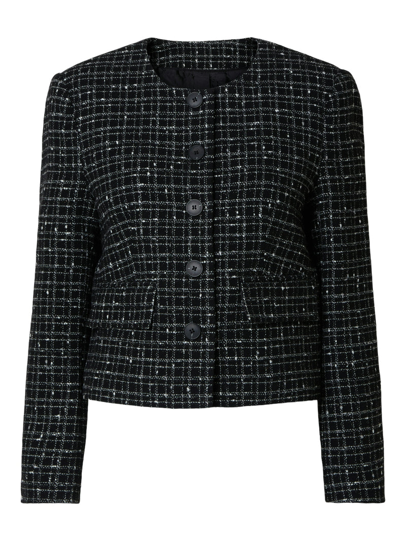 Selected Femme Wilma jakku - naisten sisätakit - kuvioitu - musta - naisten vaatteet - IHANA Store 