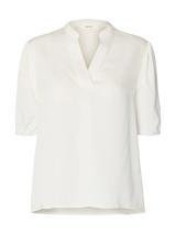 Selected Laurina pusero - valkoinen - naisten paidat - pukeutumispaidat - muoti - verkkokauppa - IHANA Store