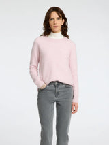 Selected Femme Lulu neule - roosa - villaneule - o-aukko - o-aukkoinen neule - naisten vaatteet - IHANA Store 