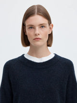Selected Lulu o-aukkoinen neule - sininen - neuleet - Naisten vaatteet - muoti - pukeutuminen - lifestyle - IHANA Store - verkkokauppa