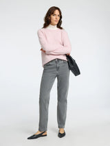 Selected Femme Lulu neule - roosa - villaneule - o-aukko - o-aukkoinen neule - naisten vaatteet - IHANA Store 