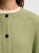 Selected Lulu neuletakki lyhyt - vaaleanvihrea - neuletakit - naisten vaatteet - muoti - pukeutuminen - lifestylemyymälä - IHANA Store