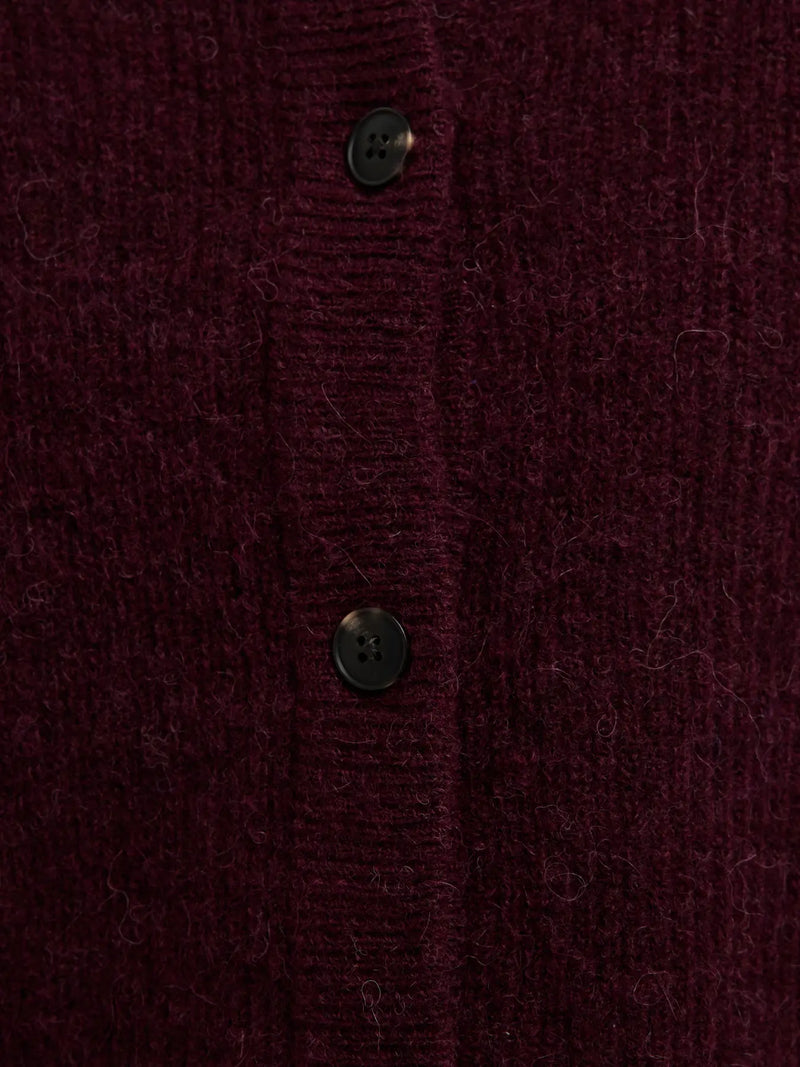 Selected Femme Lulu neuletakki - viininpunainen - neuleet ja neuletakit - yläosat - Naisten vaatteet - IHANA Store - lifestyle