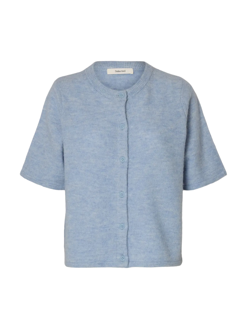 Selected Femme Lulu lyhythihainen neuletakki - vaaleansininen - neuleet ja neuletakit - yläosat - Naisten vaatteet - IHANA Store - lifestyle
