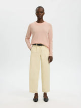 Selected Lulu o-aukkoinen neule - roosa - naisten neuleet - muoti . pukeutuminen - lifestyle -IHANA Store