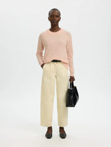 Selected Lulu o-aukkoinen neule - roosa - naisten neuleet - muoti . pukeutuminen - lifestyle -IHANA Store