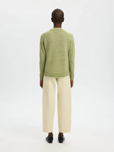 Selected Lulu o-aukkoinen neule - vaaleanvihreä - neuleet - naisten muoti - pukeutuminen - lifestyle  - IHANA Store