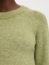 Selected Lulu o-aukkoinen neule - vaaleanvihreä - neuleet - naisten muoti - pukeutuminen - lifestyle  - IHANA Store