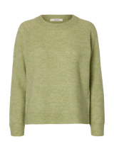 Selected Lulu o-aukkoinen neule - vaaleanvihreä - neuleet - naisten muoti - pukeutuminen - lifestyle  - IHANA Store