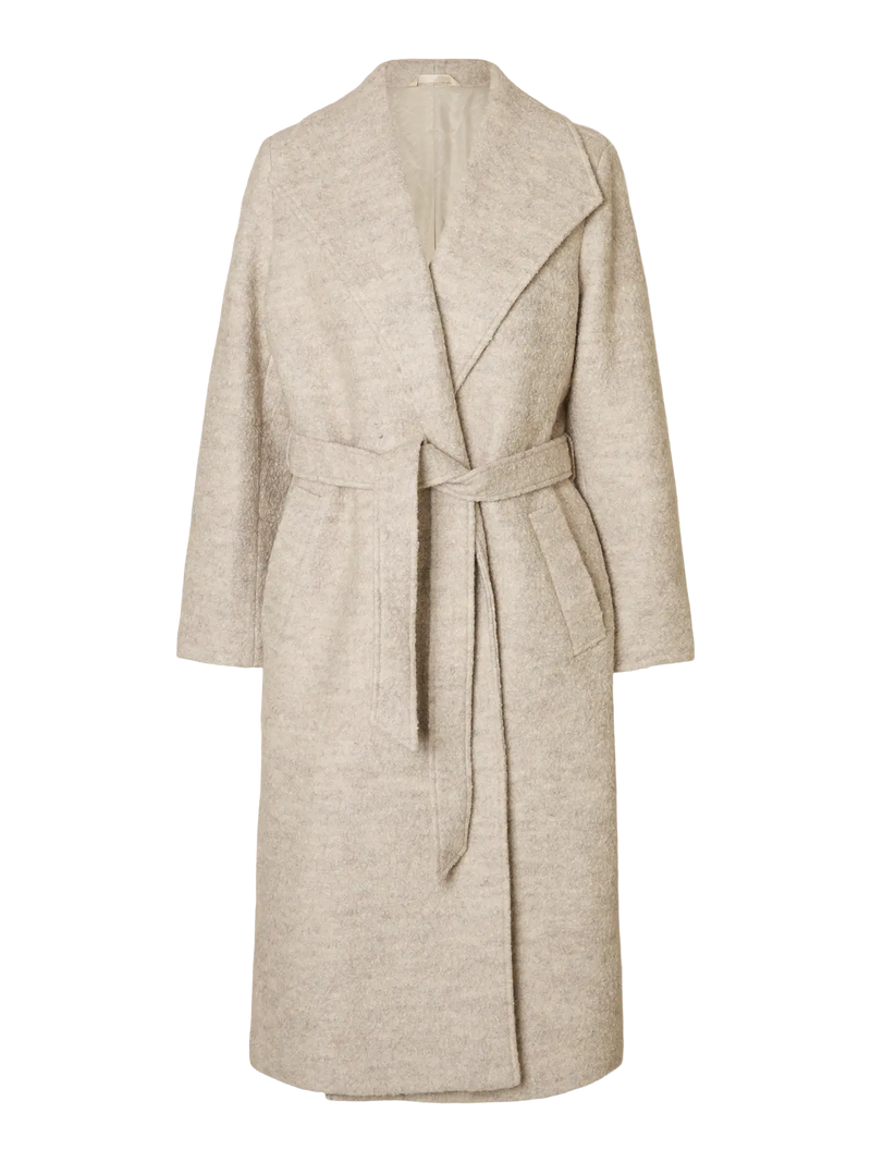 Selected Femme Rosa Boucle villakangastakki - beige - naisten vaatteet - takit - muoti - lifestyle - IHANA Store