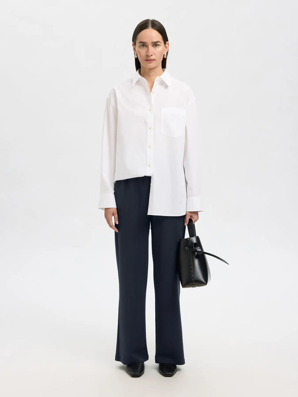 Selected Tenny collegehousut - sininen -  naisten housut - naisten muoti - lifestylemyymälä - IHANA Store