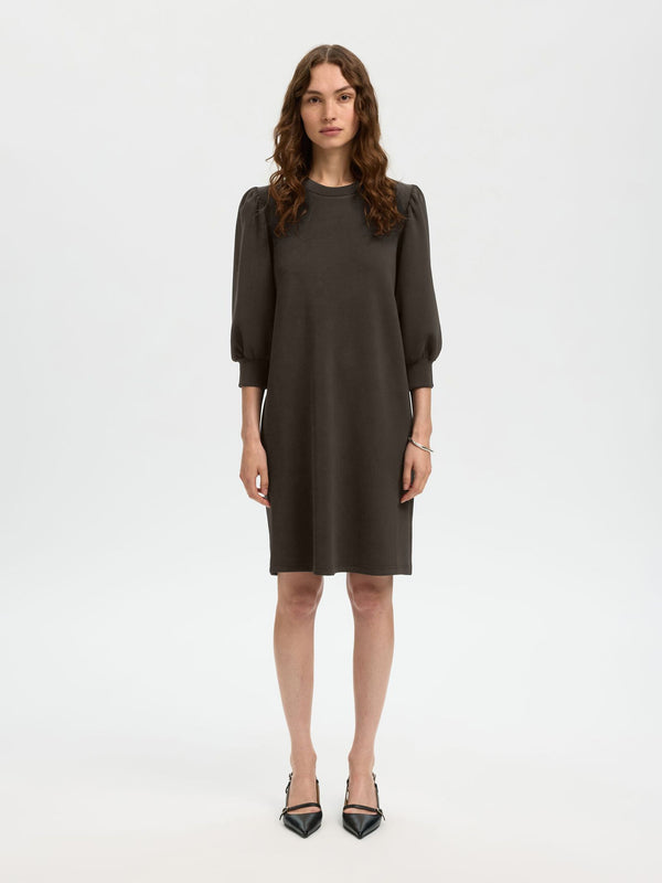 Selected Tenny collegemekko - ruskea - collegemekot - ruskea collegemekko - mekot - naisten muoti - IHANA Store