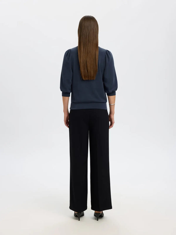 Selected Femme Tenny collegepusero - sininen - naisten paidat - puserot - collegepaidat - naisten muoti - lifestyle - IHANA Store