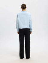 Selected Tinni Relaxed housut - musta - naisten alaosat - leveälahkeiset housut - vajaamittainen lahje - naisten muoti - pukeutuminen - IHANA Store -lifestylemyymälä - kotimainen verkkokauppa