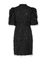 YAS Ilza Sequin mekko - musta hopea - juhlamekot - juhlapukeutuminen - naisten muoti - lifestyle - IHANA Store - kotimainen verkkokauppa