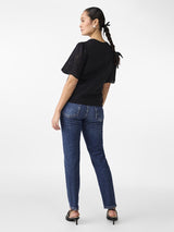 YAS Lex t-paita - musta - naisten vaatteet - luomupuuvilla - pukeutuminen - muoti - IHANA Store - vaatekauppa - verkkokauppa