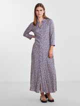 YAS Savanna mekko - sini-beige kukkakuvioitu - naisten vaatteet - IHANA Store - lifestylemyymälä - vaateliike - verkkokauppa