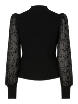 YAS Dotme neule - musta - naisten vaatteet - yläosat - neulepusero - IHANA Store 