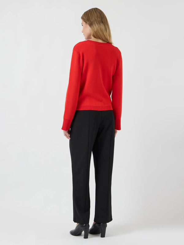 YAS Elena neuletakki - punainen - villaton neuletakki - naisten muoti - lifestylemyymälä - IHANA Store