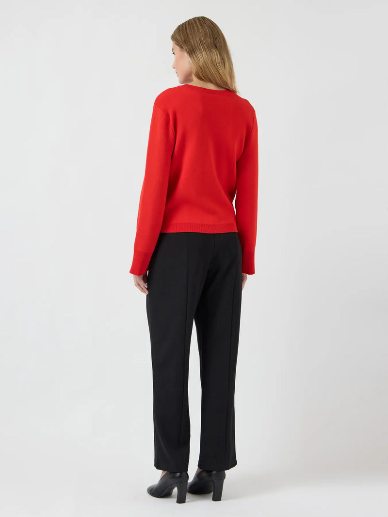 YAS Elena neuletakki - punainen - villaton neuletakki - naisten muoti - lifestylemyymälä - IHANA Store