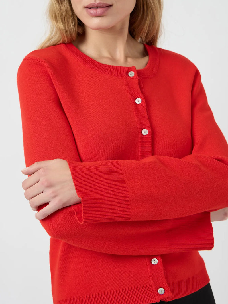 YAS Elena neuletakki - punainen - villaton neuletakki - naisten muoti - lifestylemyymälä - IHANA Store