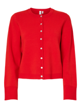 YAS Elena neuletakki - punainen - villaton neuletakki - naisten muoti - lifestylemyymälä - IHANA Store