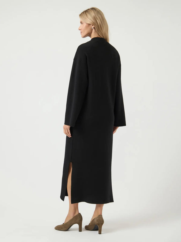YAS Elma neulemekko - musta - villaton neulemekko - mustat neulemekot - maksimekko - naisten muoti - lifestyle - IHANA Store