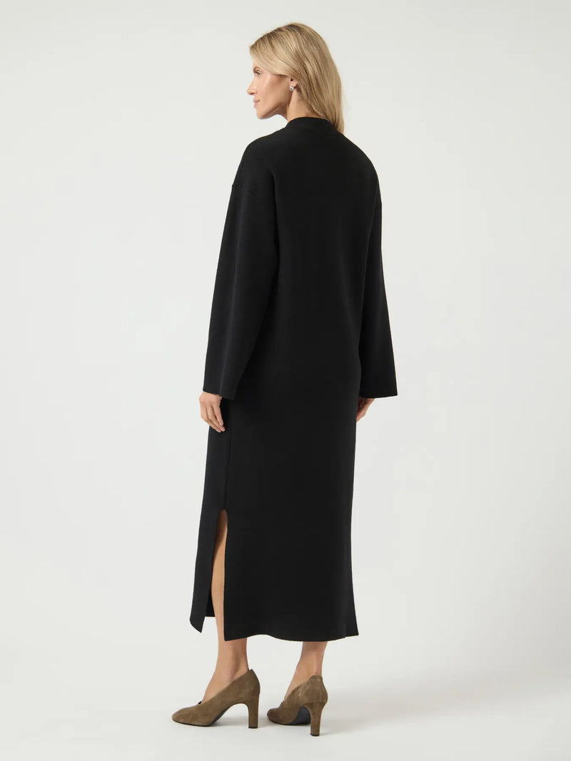 YAS Elma neulemekko - musta - villaton neulemekko - mustat neulemekot - maksimekko - naisten muoti - lifestyle - IHANA Store