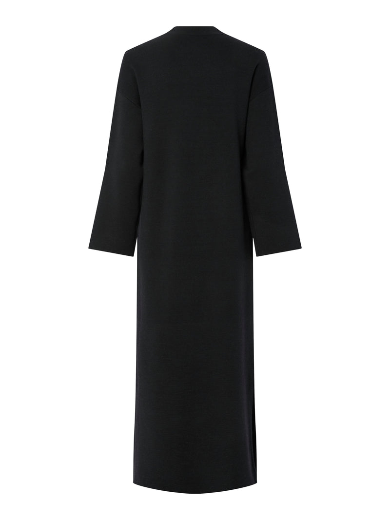 YAS Elma neulemekko - musta - villaton neulemekko - mustat neulemekot - maksimekko - naisten muoti - lifestyle - IHANA Store