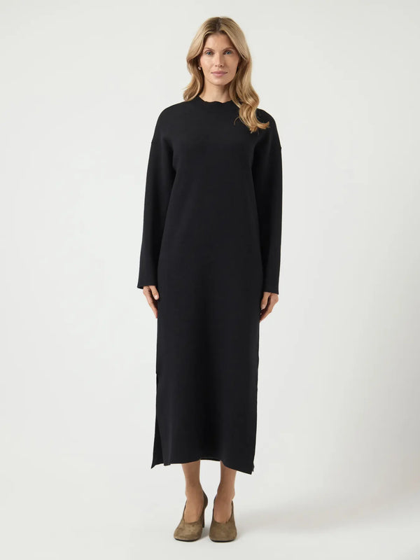 YAS Elma neulemekko - musta - villaton neulemekko - mustat neulemekot - maksimekko - naisten muoti - lifestyle - IHANA Store