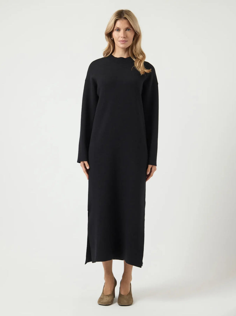 YAS Elma neulemekko - musta - villaton neulemekko - mustat neulemekot - maksimekko - naisten muoti - lifestyle - IHANA Store