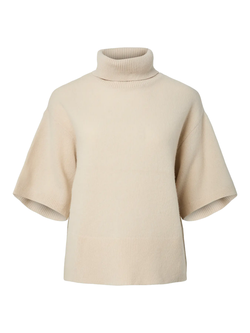 YAS Emila pooloneule - luonnonvalkoinen - villaneuleet - naisten muoti - lifestyle - IHANA Store