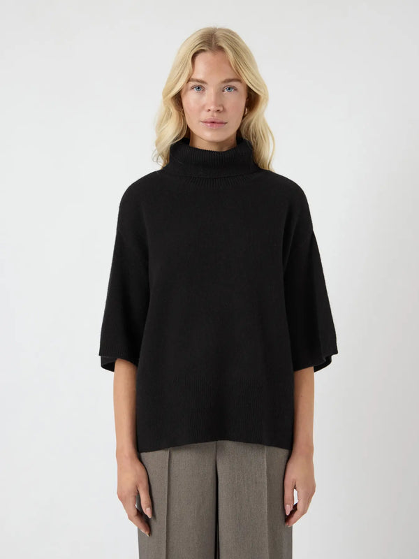 YAS Emila pooloneule - musta - villaneuleet - naisten muoti - lifestyle - IHANA Store