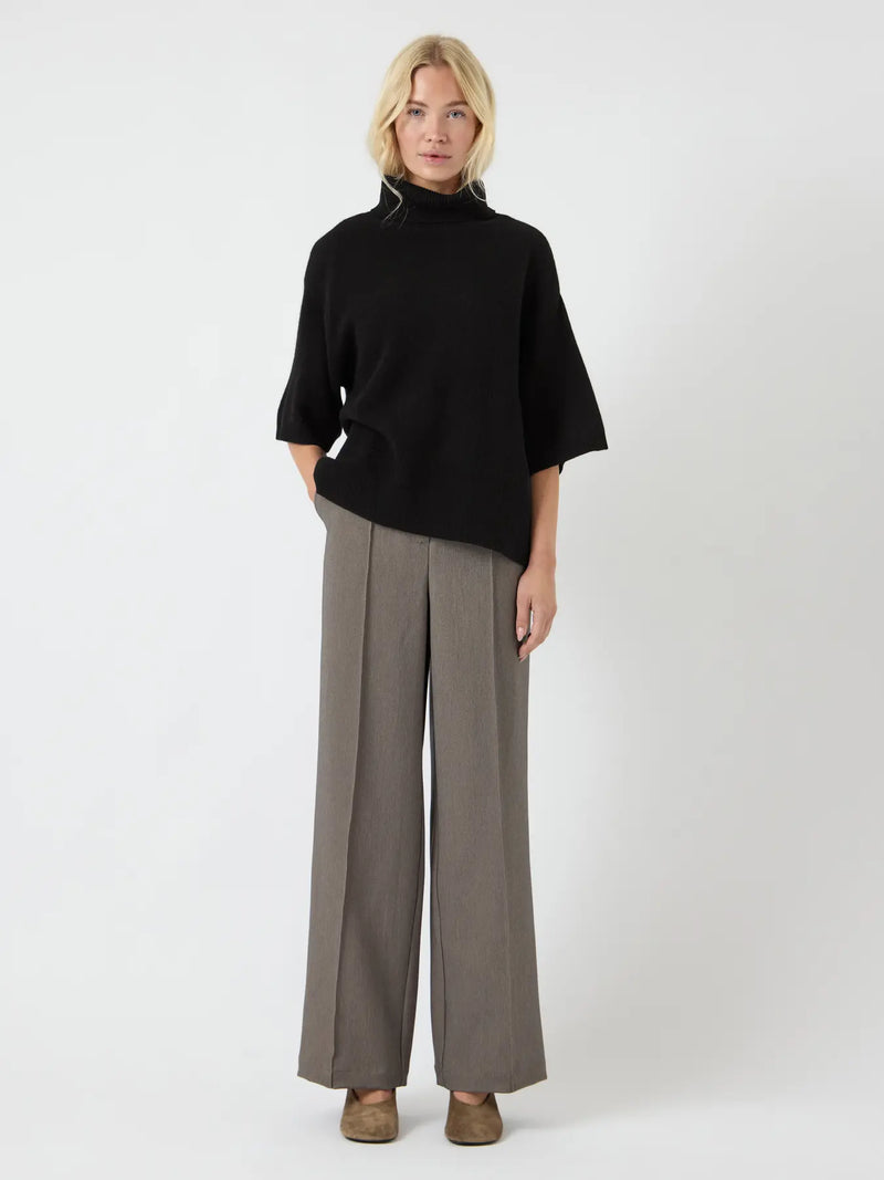 YAS Emila pooloneule - musta - villaneuleet - naisten muoti - lifestyle - IHANA Store