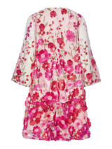 YAS Flowering mekko  - pinkki - fuksia - naisten juhlamekot - muoti - pukeutuminen - lifestylemyymälä- IHANA Store - kotimainen verkkokauppa