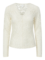 YAS Lacey pusero - luonnonvalkoinen - pitsipaidat - naisten muoti - vaatteet - pukeutuminen - lifestyle - IHANA Store - kotimainen verkkokauppa