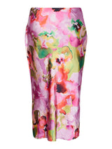 YAS Lingo hame - kuvioitu - juhlahame - lila - pinkki - naisten vaatteet - IHANA Store - lifestylemyymälä - kotimainen verkkokauppa