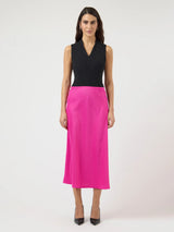 YAS Pella satiinihame - pinkki - alaosa - naisten vaatteet - muoti - pukeutuminen - IHANA Store - lifestylemyymälä - kotimainen verkkokauppa